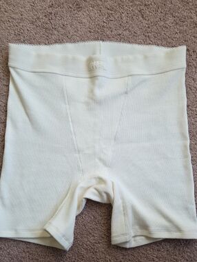 *NEW* SKIMS Cream Ribbed Boxer Briefs